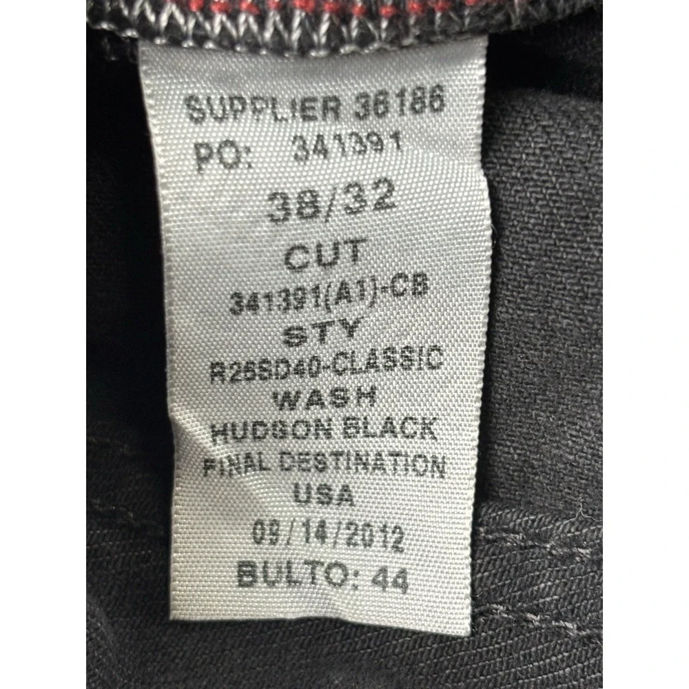 Polo Ralph Lauren Jeans 38x32‎ Hudson Black R26SD40 Classic Fit Denim Pants